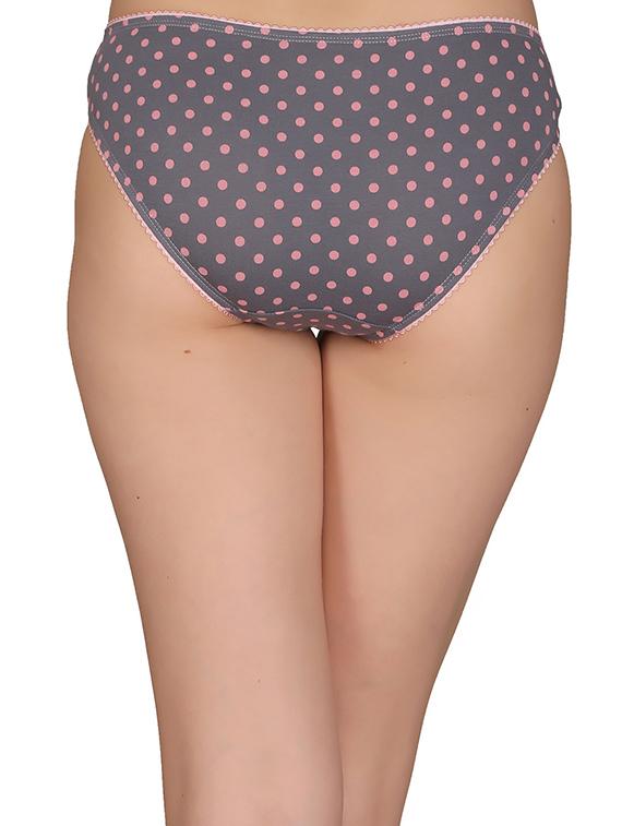 grey cotton bikini panty - 14432857 - Zoom Image - 3