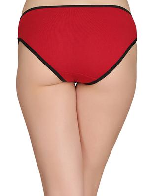red cotton bikini panty - 14432917 - Standard Image - 3
