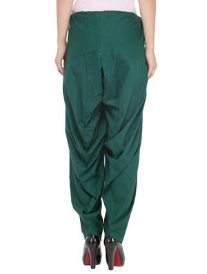 green cotton patiyala salwars - 14432952 - Standard Image - 3