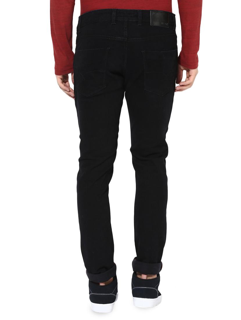 black cotton blend plain jeans - 14433196 - Zoom Image - 3
