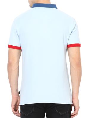 light blue cotton t-shirt - 14433277 - Standard Image - 3