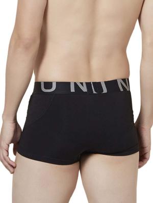 black and grey cotton trunks - 14434511 - Standard Image - 3