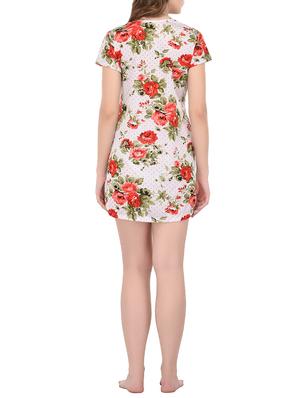 multi colored satin nightwear set - 14434693 - Standard Image - 3