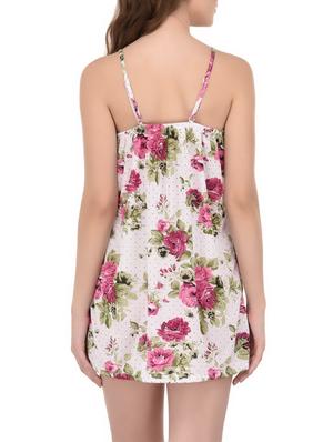 floral sleepshirt with bikini set - 14434705 - Standard Image - 3