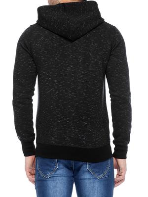 black cotton sweatshirt - 14435423 - Standard Image - 3