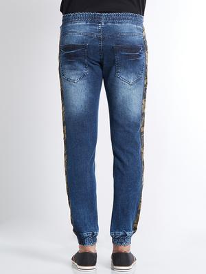 navy blue denim jogger - 14435613 - Standard Image - 3