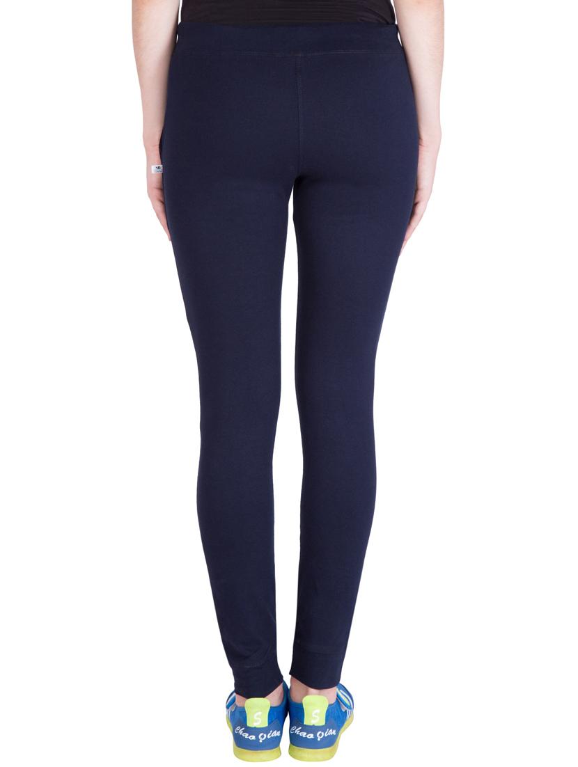 navy blue cotton track pants - 14436760 - Zoom Image - 3