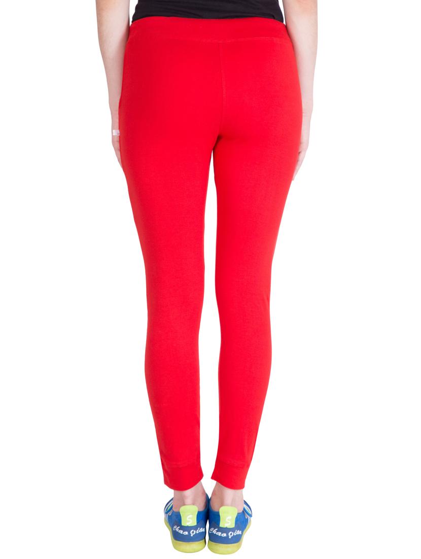 red cotton track pants - 14436783 - Zoom Image - 3