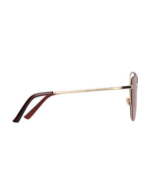 REACTR- New Arrival Brown Gradient Cat Eye HD Polarized Sunglasses For Women - 14438126 - Standard Image - 3