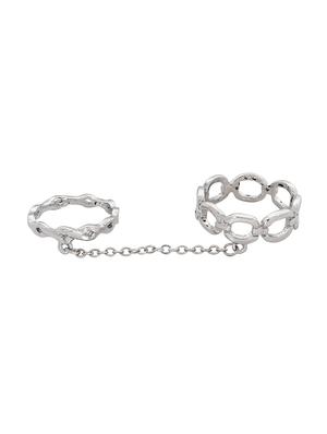 silver metal ring - 14438168 - Standard Image - 3