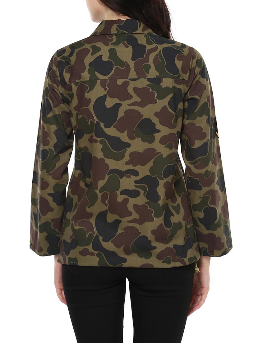 multi cotton military jacket - 14438568 - Zoom Image - 3