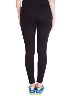 black cotton track pants - 14439043 - Standard Image - 3