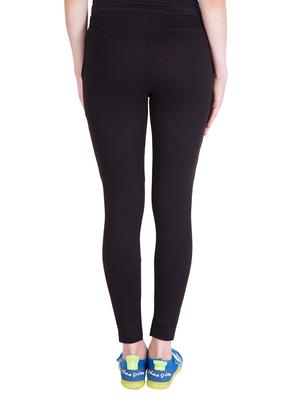 black cotton track pants - 14439046 - Standard Image - 3