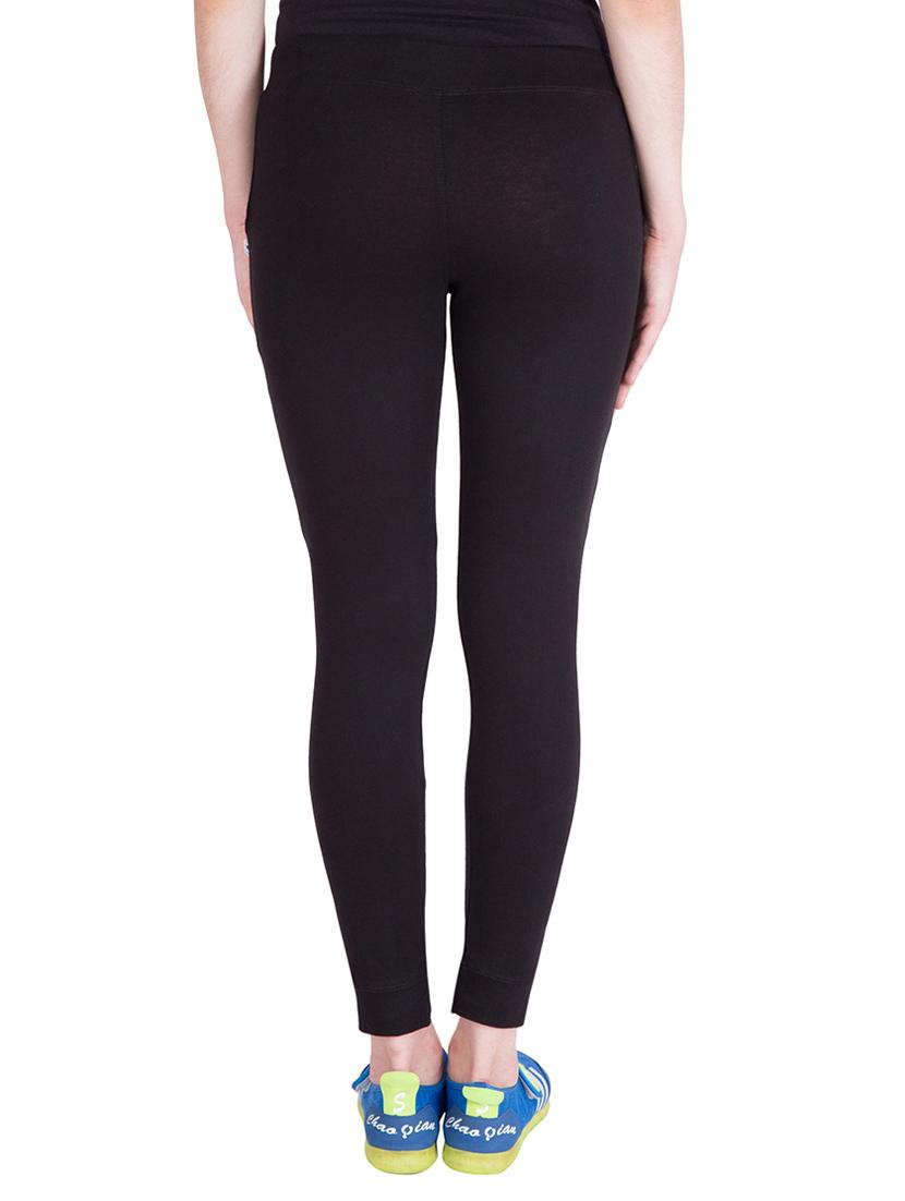 black cotton track pants - 14439046 - Zoom Image - 3