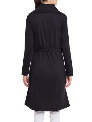 black fleece trench coat - 14447336 - Standard Image - 3