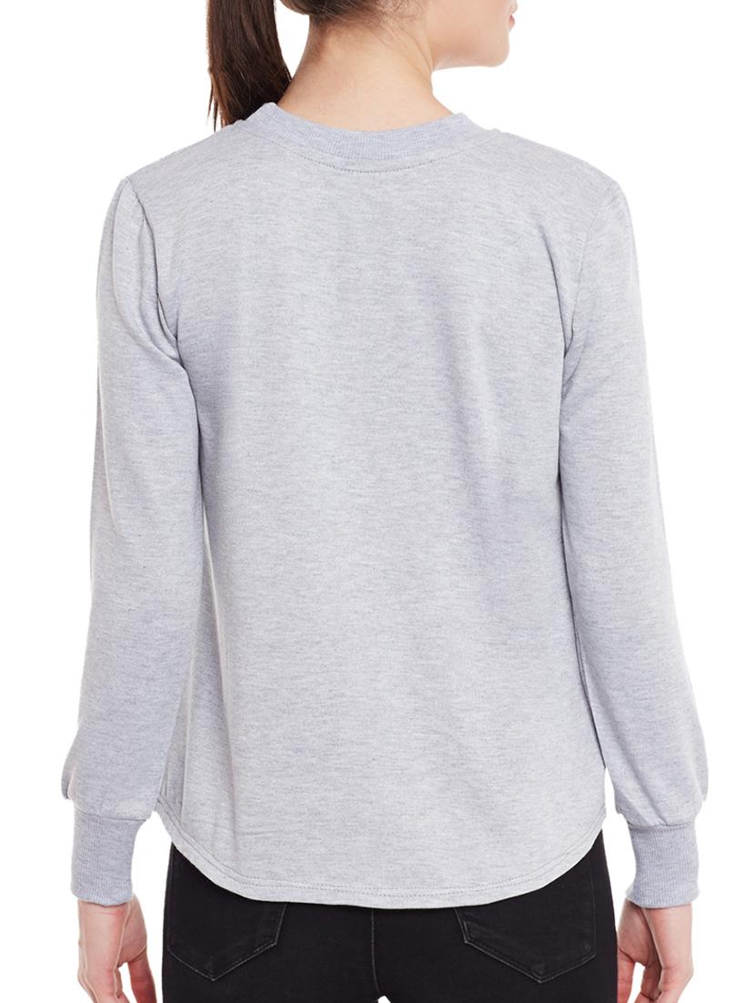 crew neck applique sweatshirt - 14447668 - Zoom Image - 3