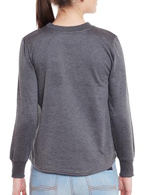 crew neck long sleeved sweatshirt - 14447672 - Standard Image - 3