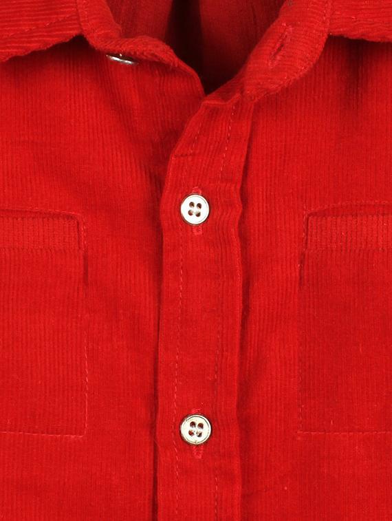 red cotton shirt - 14450166 - Zoom Image - 3