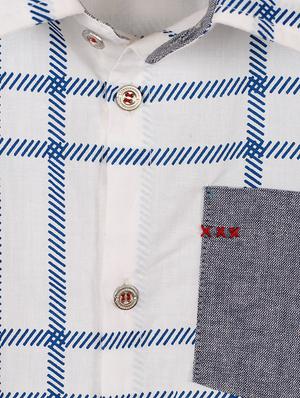 pocket patched grid pattern shirt - 14450167 - Standard Image - 3
