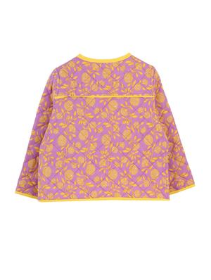 purple cotton quilted reversible jacket - 14450263 - Standard Image - 3