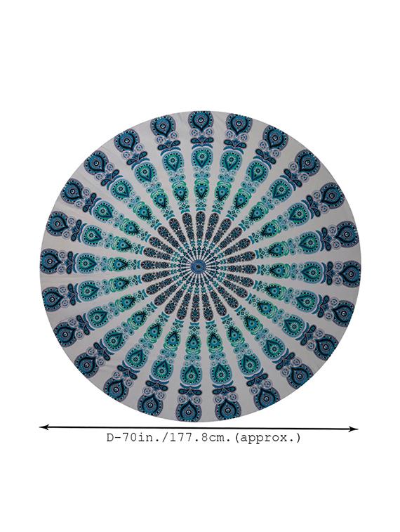 Cotton Printed Table Cloth/Mandala Tapestry - 14452134 - Zoom Image - 3