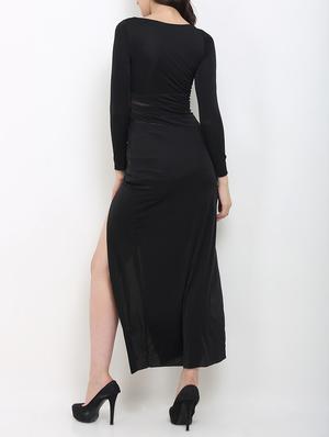 black asymmetrical dress - 14453683 - Standard Image - 3