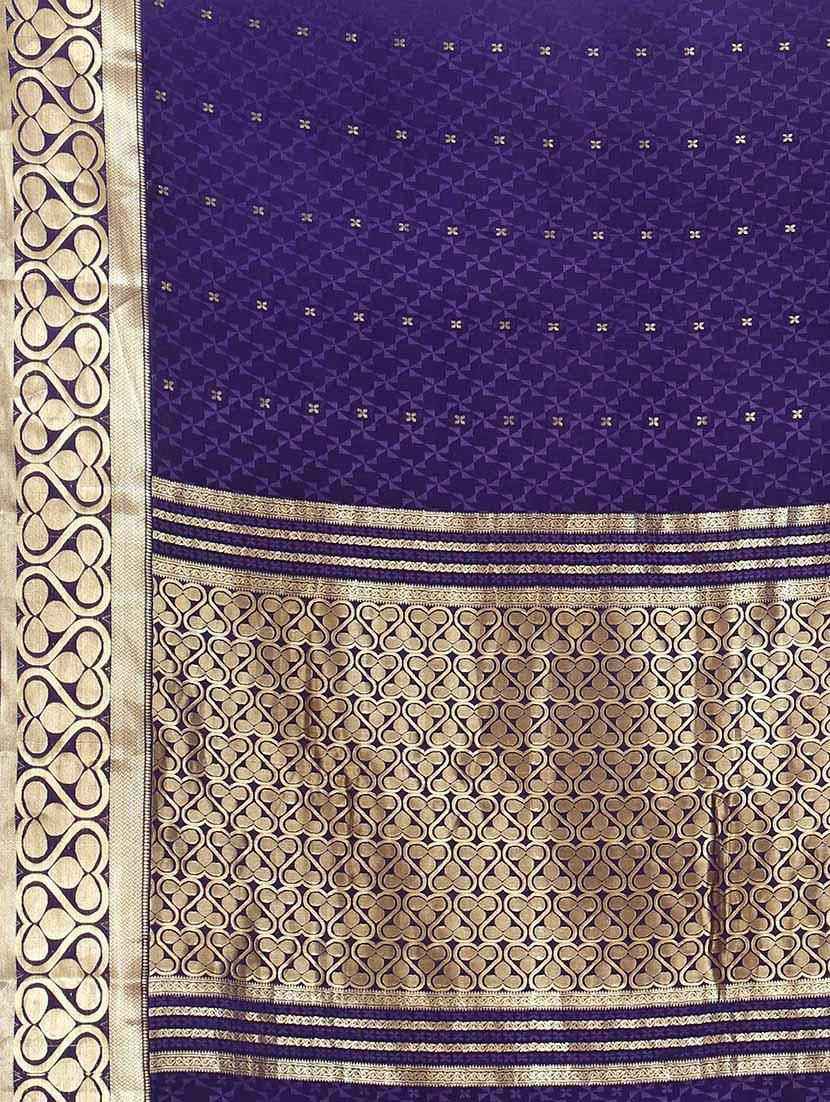 The Chennai Silks blue mysore silk saree with blouse - 14454366 - Zoom Image - 3