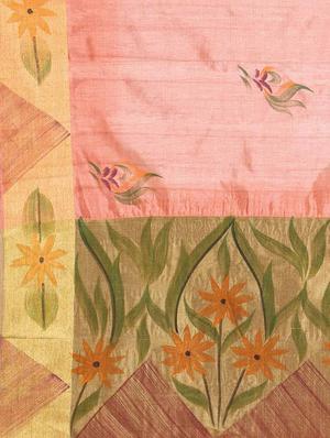 The Chennai Silks peach banarasi saree with blouse - 14454379 - Standard Image - 3