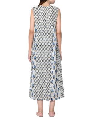 pink lemon blue cotton a-line gown - 14455788 - Standard Image - 3