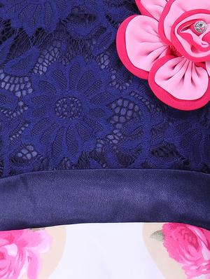 blue chiffon frock - 14455906 - Standard Image - 3