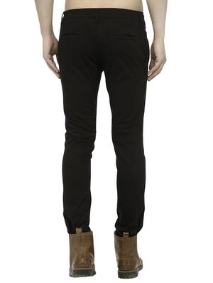 black cotton chinos casual trousers - 14457192 - Standard Image - 3