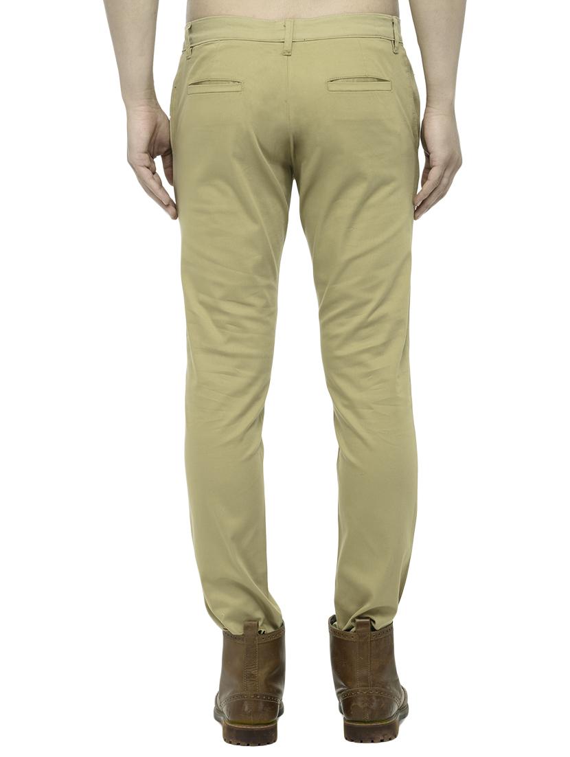 beige cotton chinos casual trousers - 14457193 - Zoom Image - 3