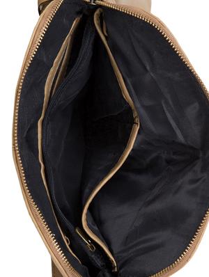 beige leatherette (pu) regular sling bag - 14457323 - Standard Image - 3