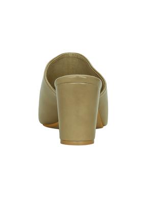 beige faux leather mules sandals - 14457844 - Standard Image - 3