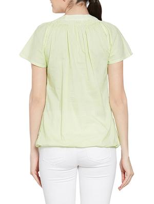 light green blouson top - 14458253 - Standard Image - 3