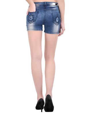 Blue denim shorts - 14458985 - Standard Image - 3
