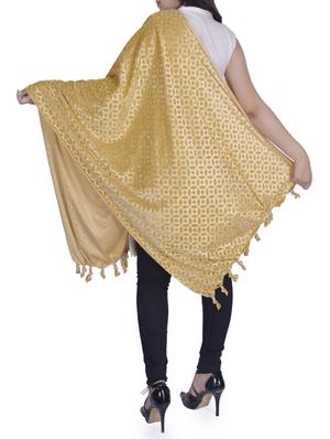 gold velvet shawl - 14459294 - Standard Image - 3