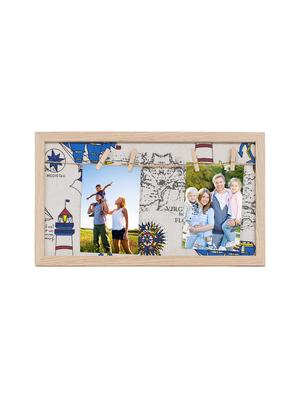 Pack of 2 Wooden Table Top & Wall hanging Frames - 14459508 - Standard Image - 3