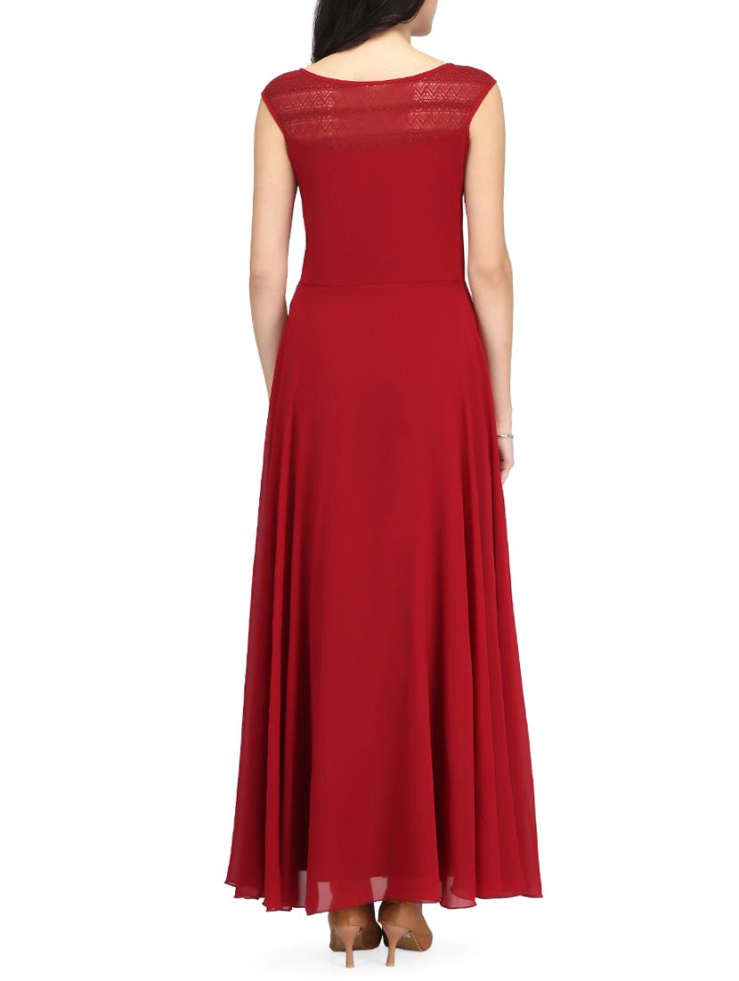 Maroon gown dress - 14459911 - Zoom Image - 3