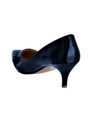 blue faux leather slip on pumps - 14462215 - Standard Image - 3