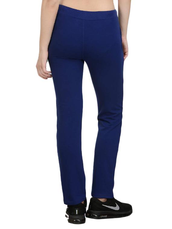 Navy blue cotton track pants - 14462292 - Zoom Image - 3