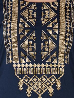 embroidered straight kurta - 14463811 - Standard Image - 3