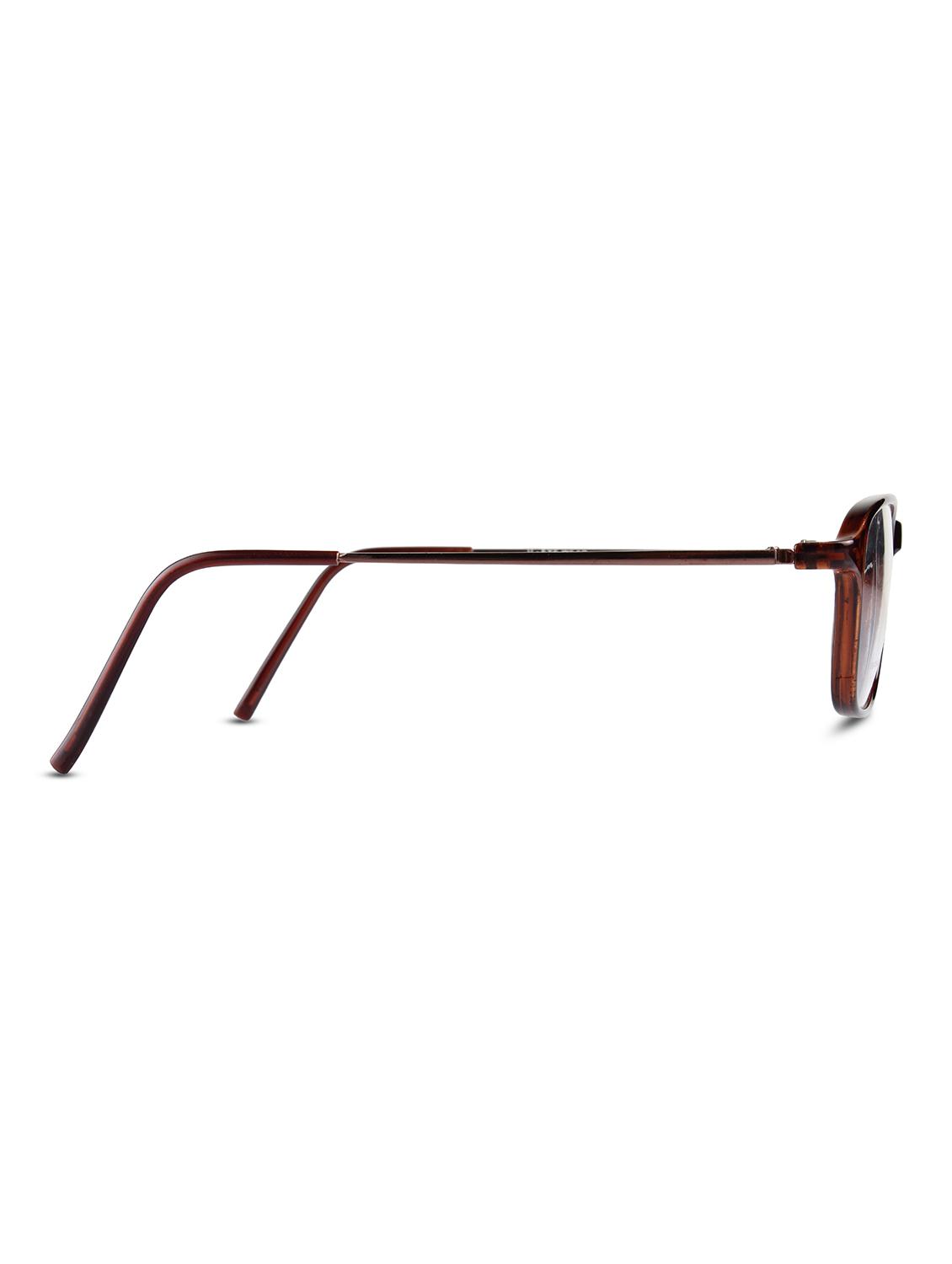 REACTR- Rectangular Glasses Premium Spectacle Full Frame Eyeglasses For Men Women (Unisex|Gun Metal|58|Clear|Rx-able |EL134-C1) - 14464025 - Zoom Image - 3