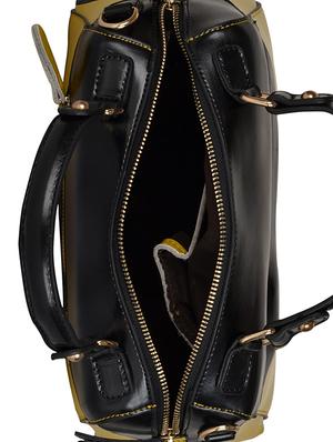 yellow leatherette handbag - 14464063 - Standard Image - 3