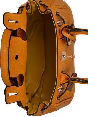 tan leatherette regular handbag - 14464094 - Standard Image - 3