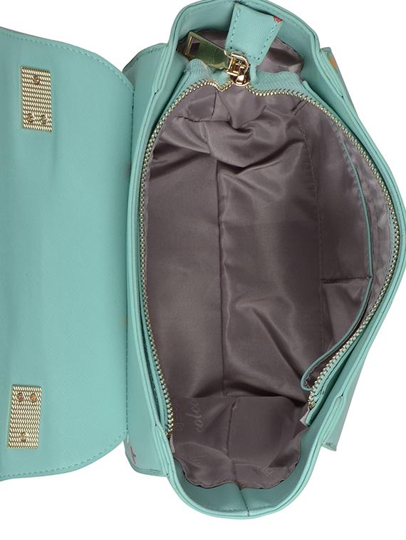 green leatherette regular sling bag - 14464098 - Zoom Image - 3