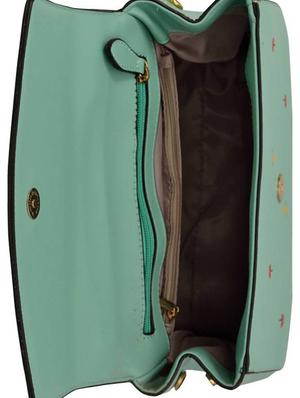green leatherette regular handbag - 14464244 - Standard Image - 3