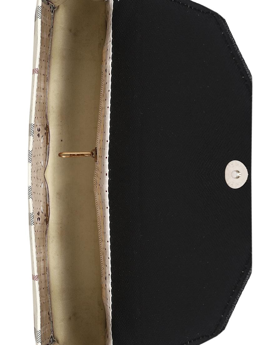black leatherette regular sling bag - 14465427 - Zoom Image - 3