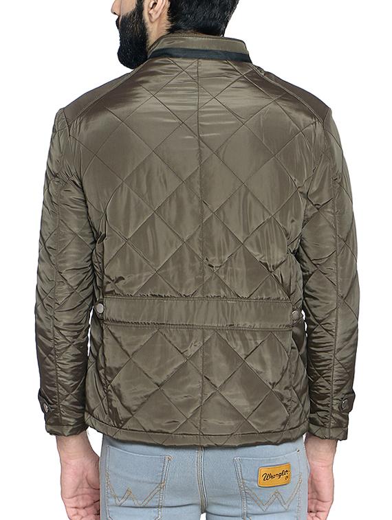 green nylon casual jacket - 14467822 - Zoom Image - 3