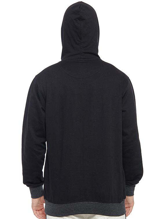 black polyester printed sweatshirt - 14467876 - Zoom Image - 3
